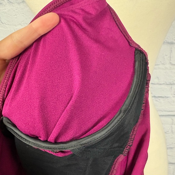 NWT Lauren Ralph Lauren Beach Club Underwire Tankini Plum Purple - Picture 7 of 8